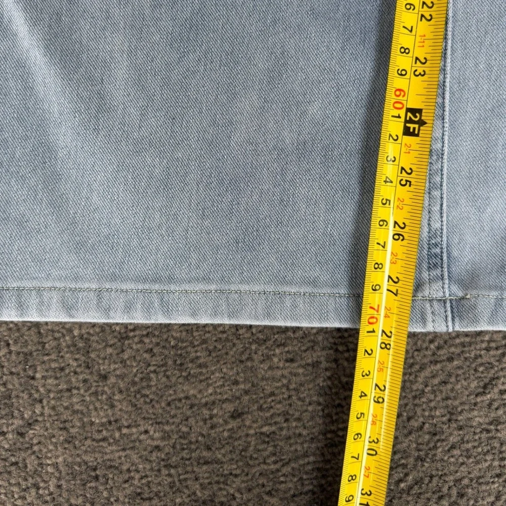 Halara Light Wash Wide Leg Crossover Waist Denim Jeans Blue S - Picture 8 of 10